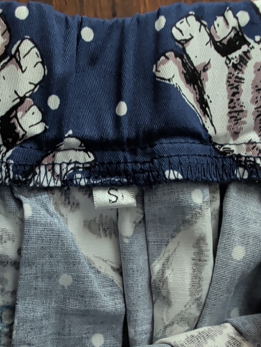 Blue Novelty Cat with Sunglasses Print Pleated Skirt Size S - Picture 7 of 13